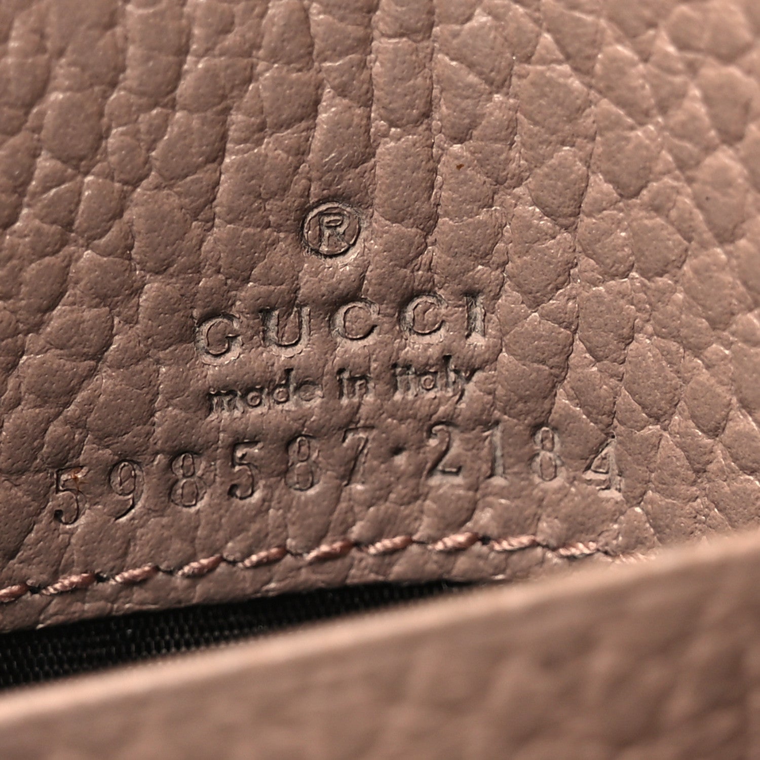Gucci Dollar Calfskin Medium GG Marmont Wallet Beige 8 of 8