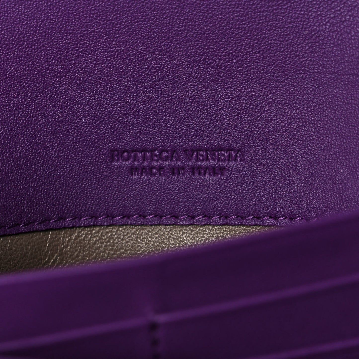 Nappa Intrecciato Continental Flap Wallet Peony