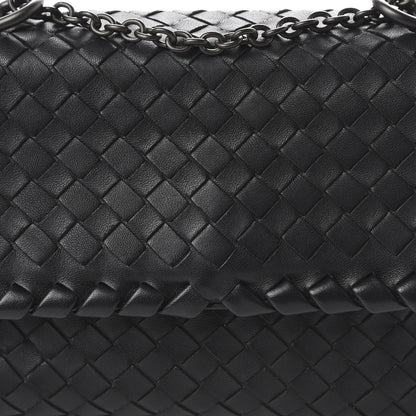Bottega Veneta Nappa Intrecciato Baby Olimpia Shoulder Bag Black 9 of 10
