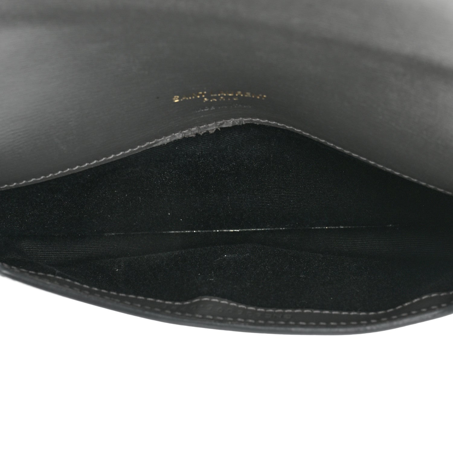 Saint Laurent Smooth Calfskin Monogram Phone Holder Crossbody Pebble 5 of 11