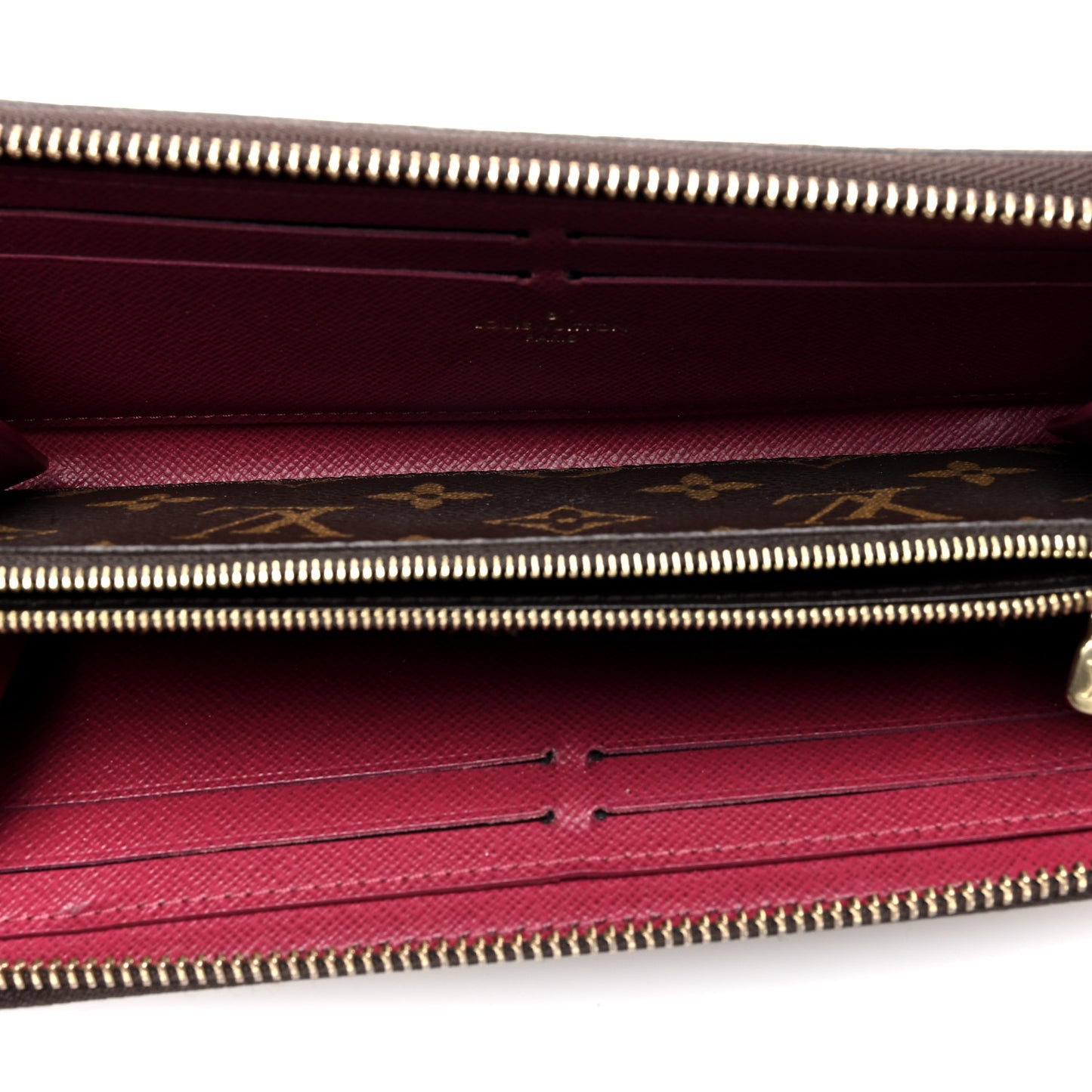 Monogram Clemence Wallet Fuchsia