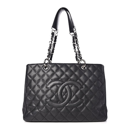 Chanel Caviar Quilted Grand Shopping Tote GST Black 1 of 19