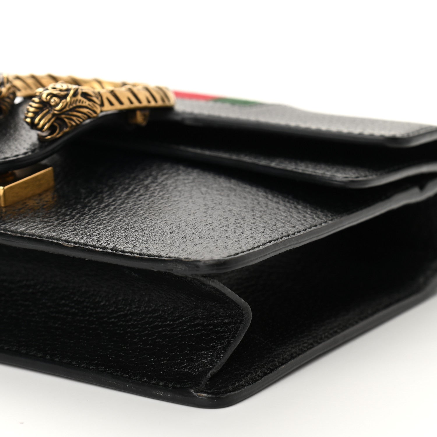 Gucci Calfskin Web Mini Dionysus Shoulder Bag Black 10 of 10