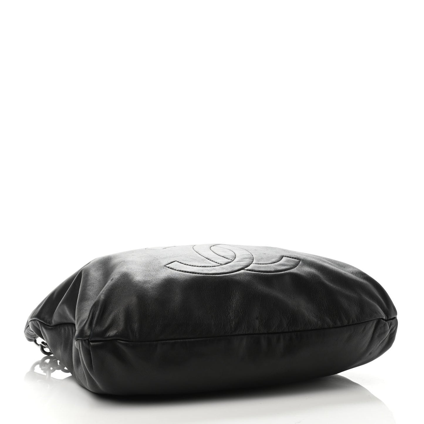 Lambskin Large Soft and Chain Hobo Black