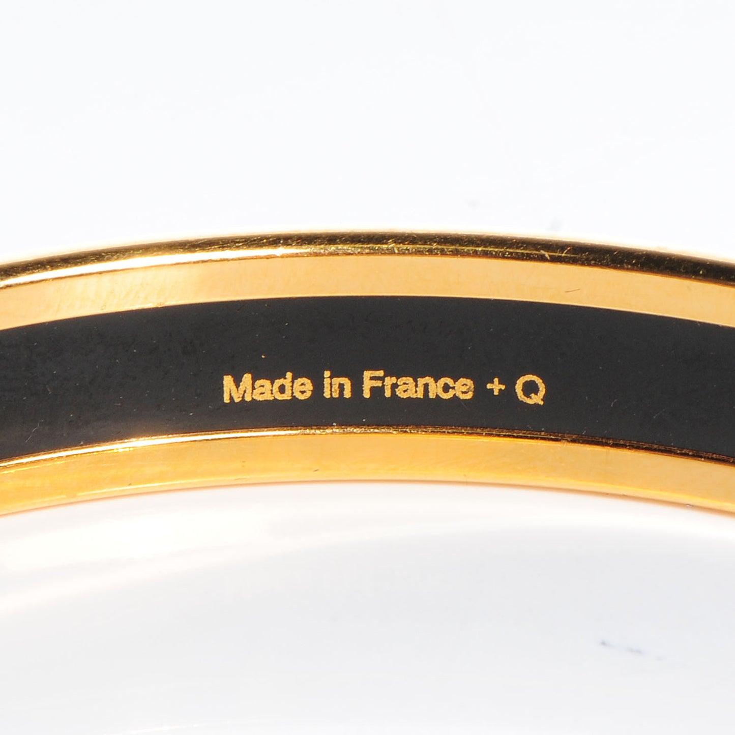 Enamel Printed Narrow Rose de Compas Bracelet 62 Ciel