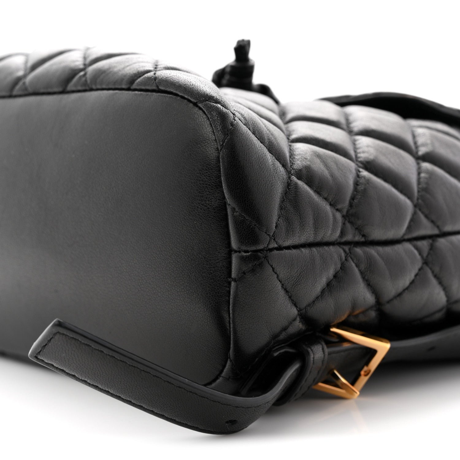 Versace Calfskin Quilted Medusa Backpack Black 9 of 9