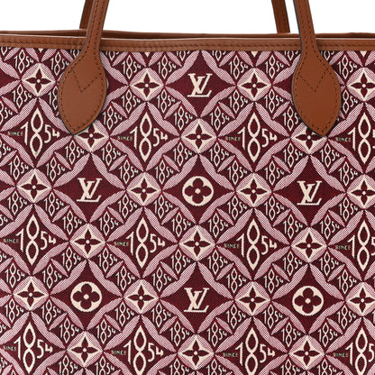 Louis Vuitton Jacquard Since 1854 Neverfull MM Bordeaux 9 of 11