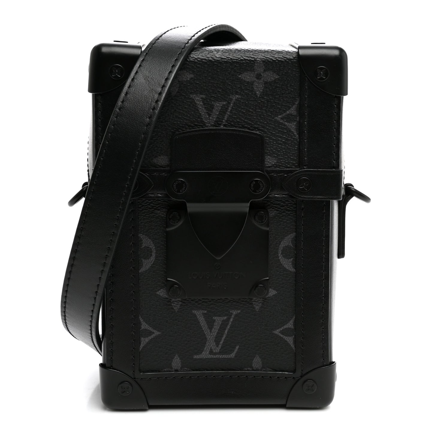Monogram Eclipse Vertical Trunk Wearable Wallet Black