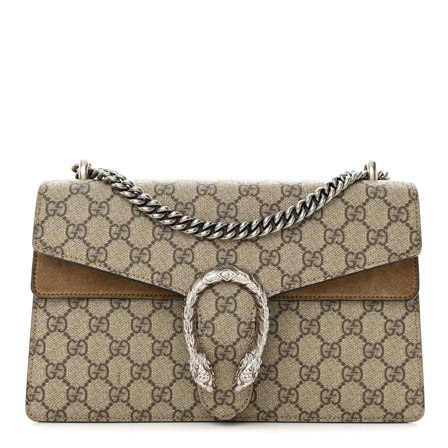 GG Supreme Monogram Small Dionysus Shoulder Bag Taupe