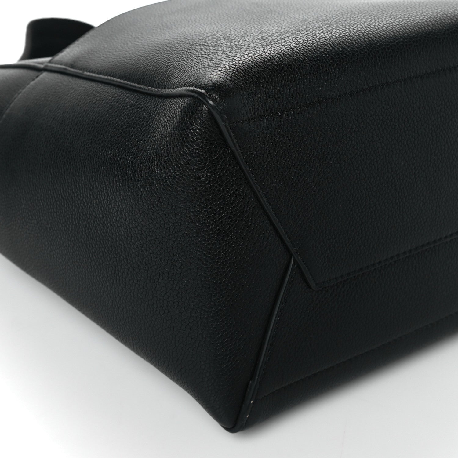 Celine Soft Grained Calfskin Sangle Bucket Bag Black 8 of 11