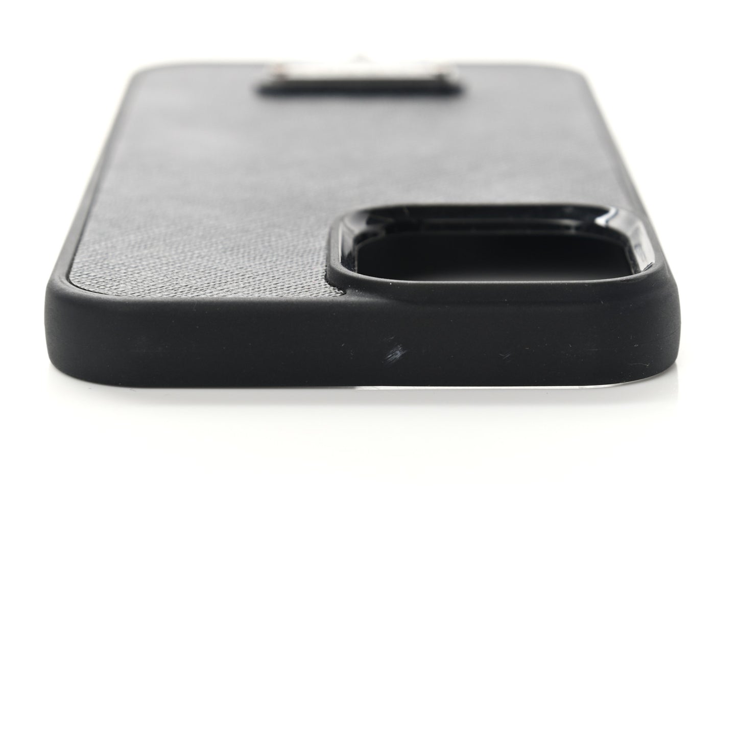 Saffiano Metal iPhone 13 Pro Max Case Black