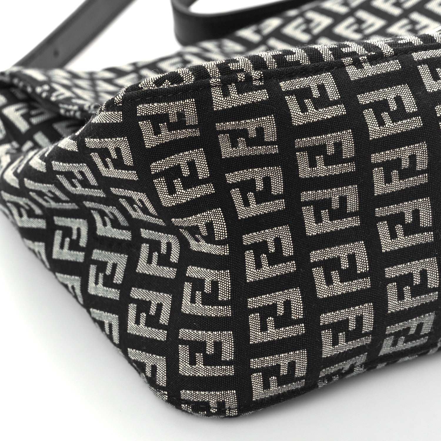 Fendi Zucchino Vitello Mama Baguette Black 8 of 9