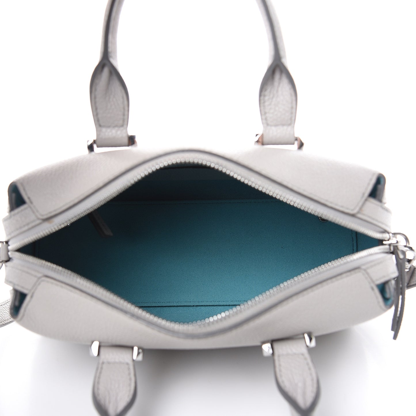 Grained Calfskin Small Ella Boston Dove