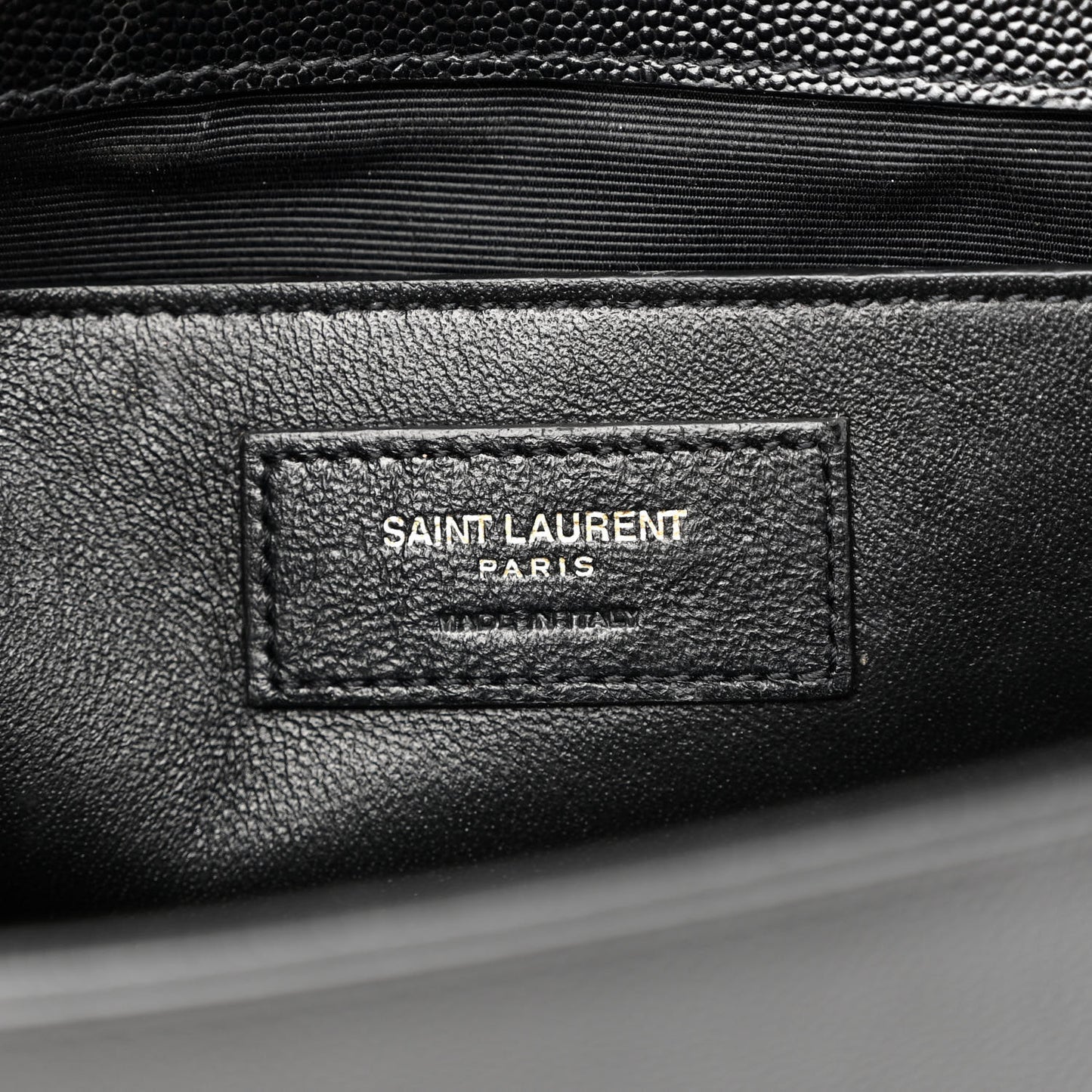 Grain De Poudre Medium Classic Monogram Kate Satchel Black
