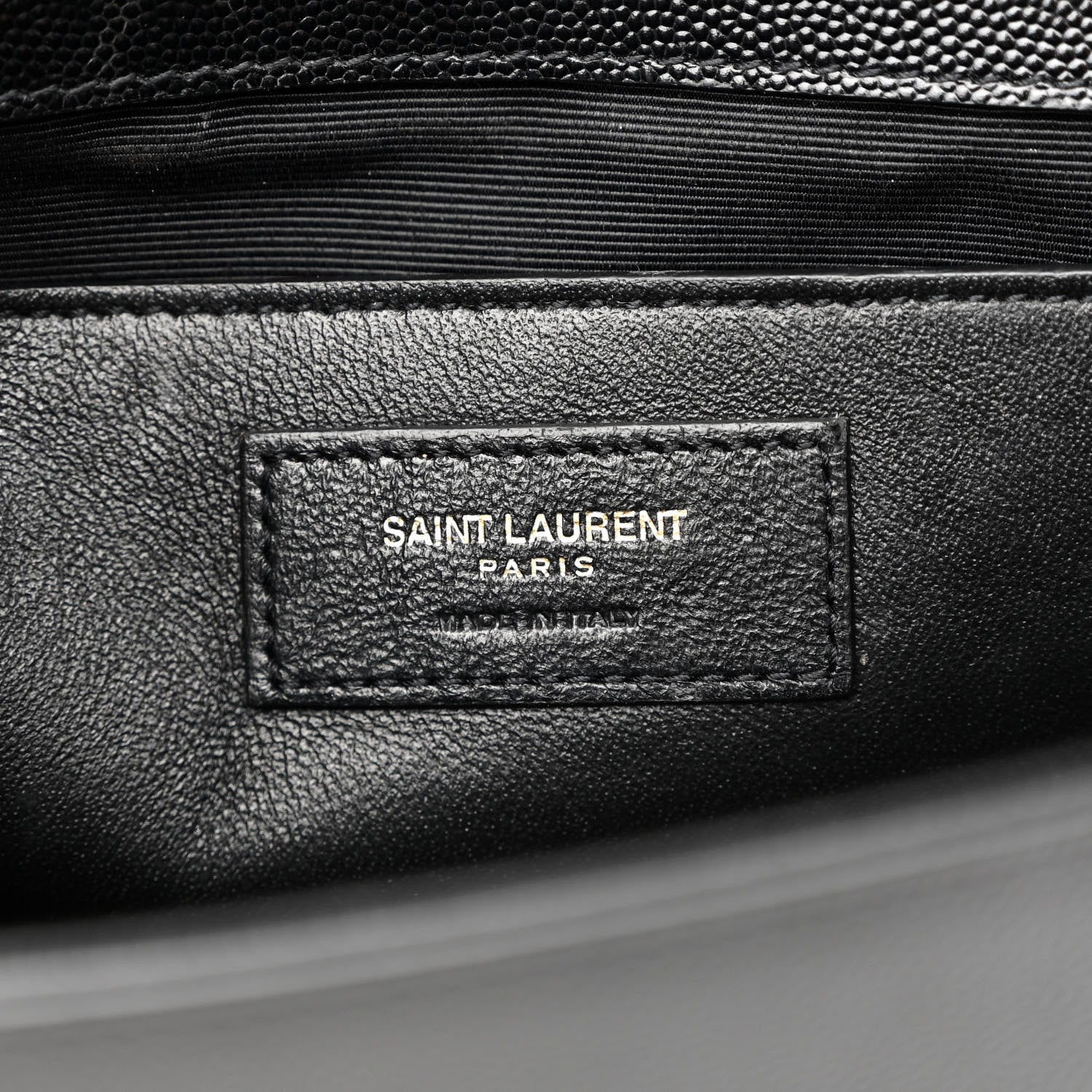 Saint Laurent Grain De Poudre Medium Classic Monogram Kate Satchel Black 7 of 10