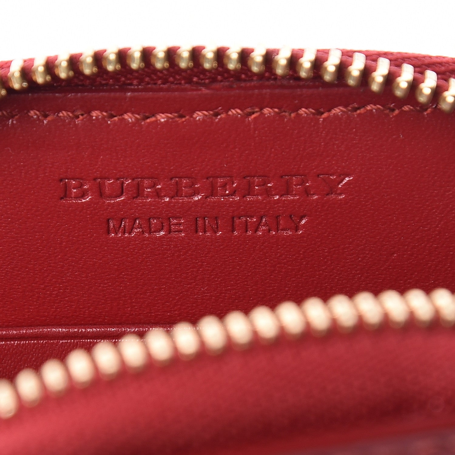 Burberry Haymarket Check Wristlet Pouch Red 6 of 8