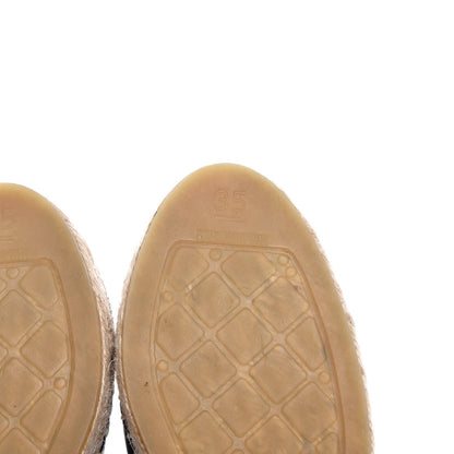 Chanel Lambskin CC Espadrilles 35 Black 8 of 9