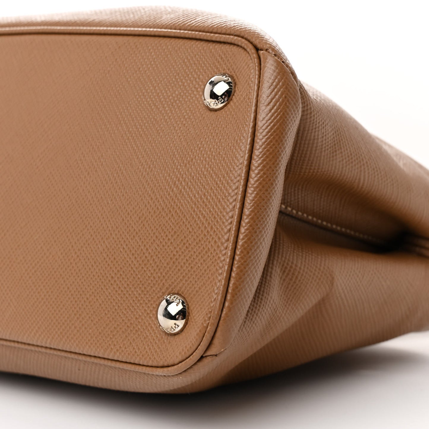 Saffiano Cuir Small Twin Tote Cannella