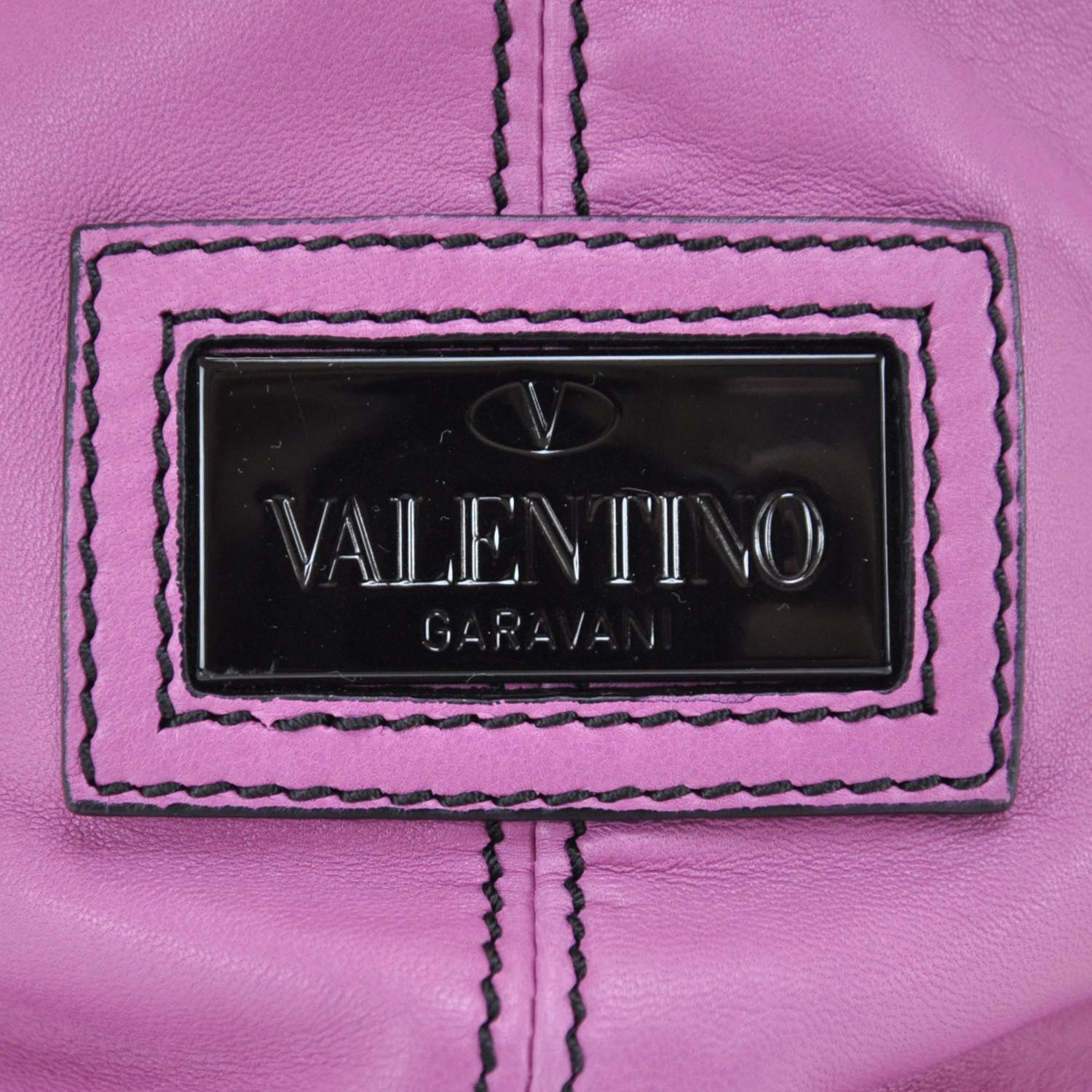 Valentino Garavani Nappa Premier Bow Hobo Pink 6 of 9