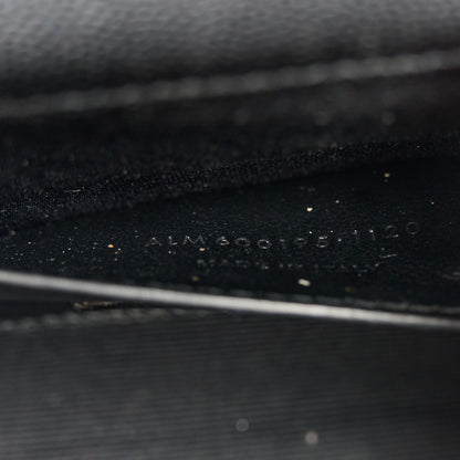 Saint Laurent Grain De Poudre Textured Mixed Matelasse Triquilt Small Monogram Monochrome Satchel Black 7 of 14