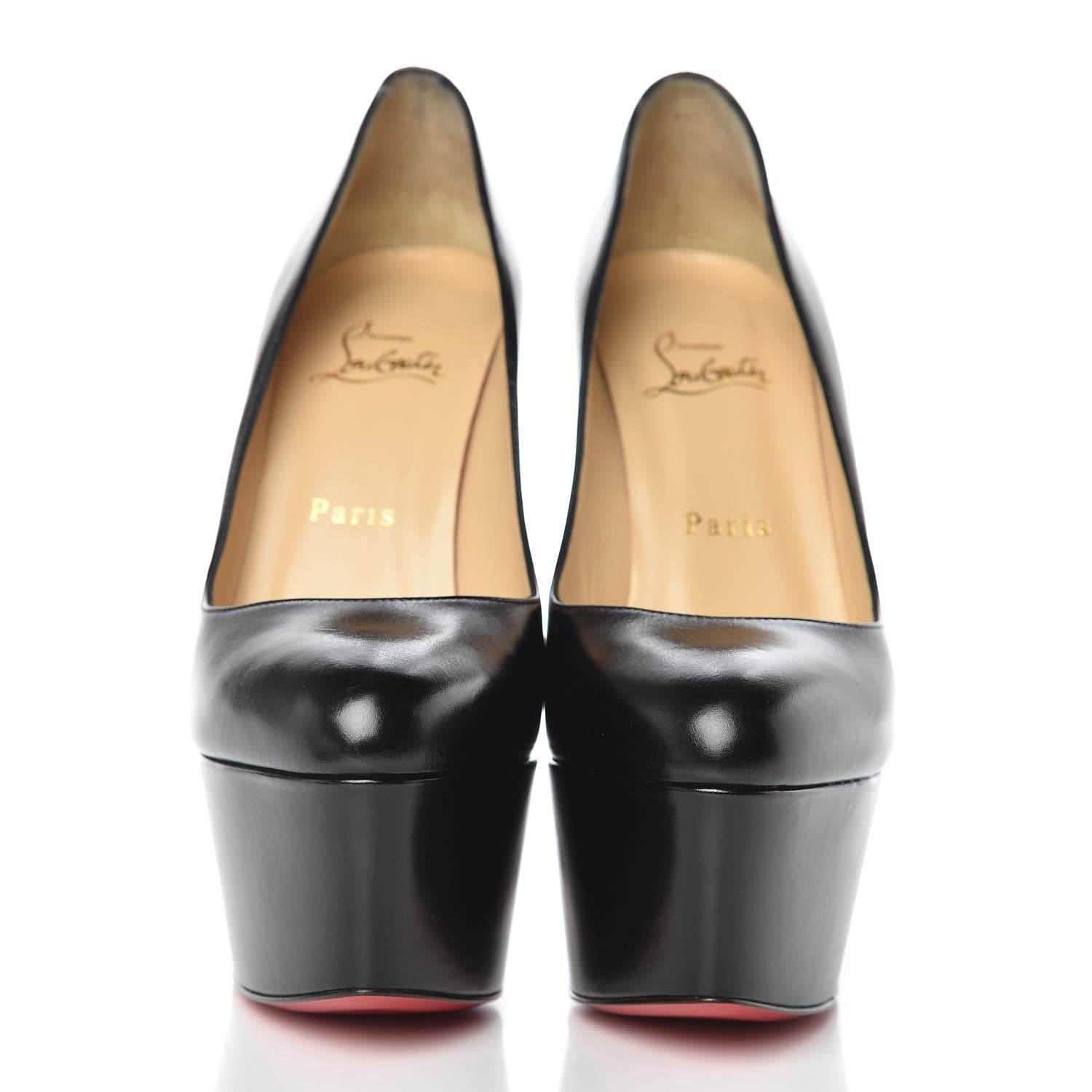 Christian Louboutin Shiny Calfskin Alta Vicky 160 Pumps 38.5 Black 2 of 7