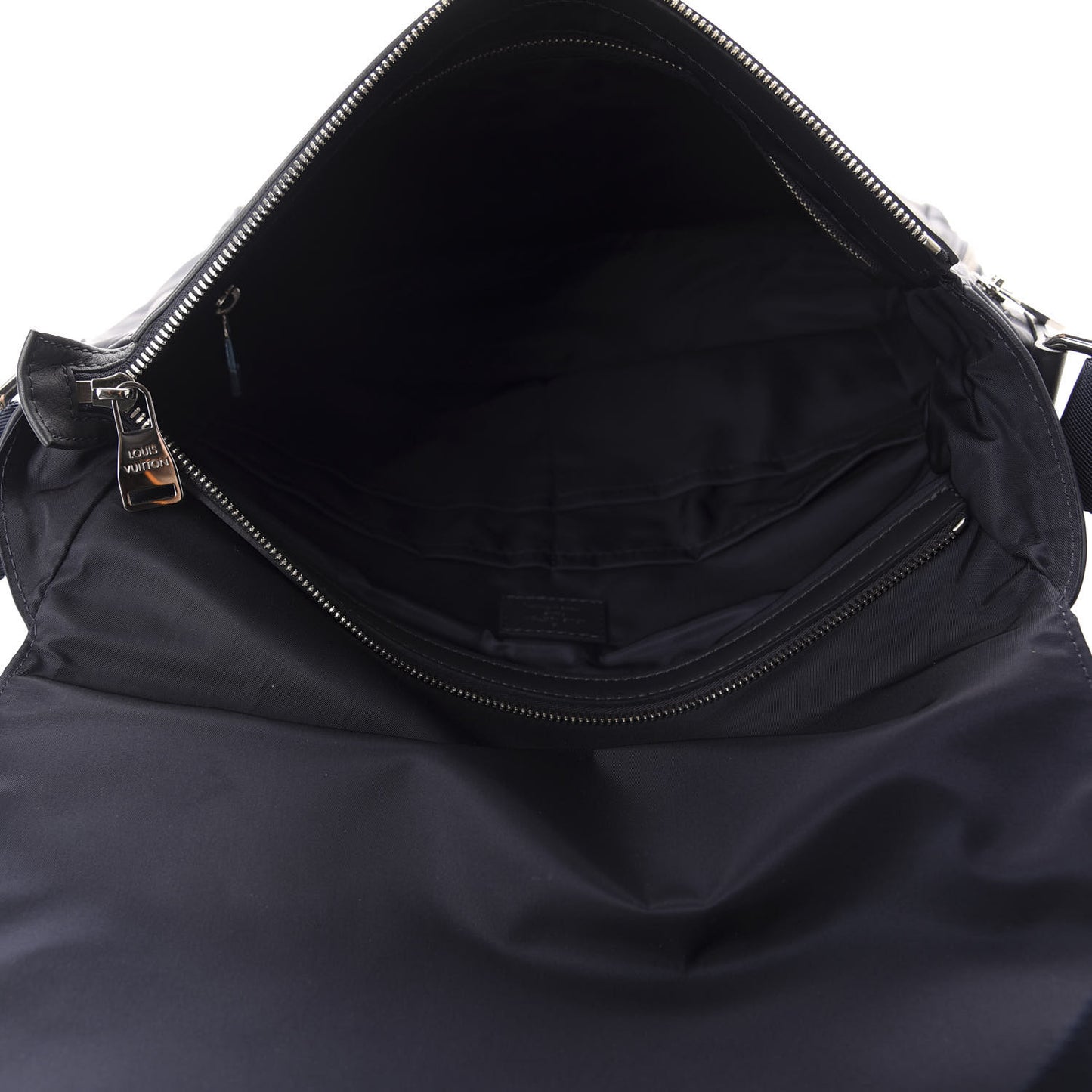 Calfskin V Line Crossbody Navy