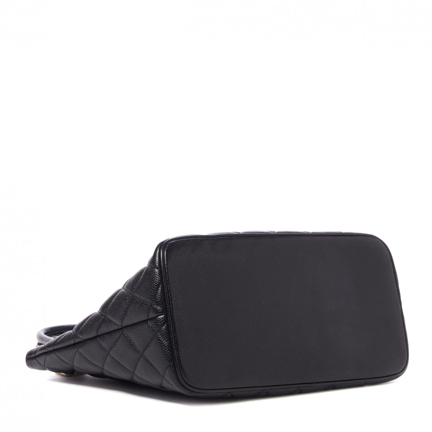 Caviar Quilted Medallion Tote Black
