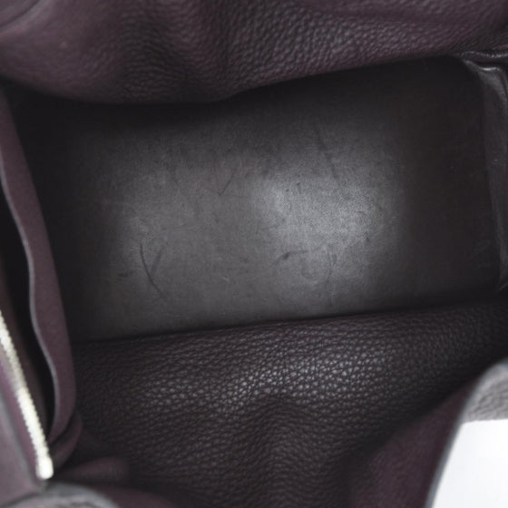 Hermes Taurillon Clemence Lindy 30 Prune 7 of 10