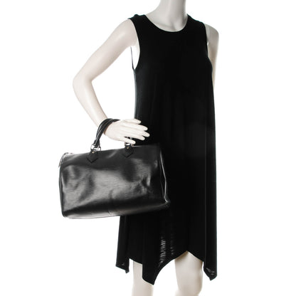 Louis Vuitton Epi Speedy 30 Black 2 of 7