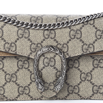 Gucci GG Supreme Monogram Super Mini Dionysus Shoulder Bag Taupe 9 of 10
