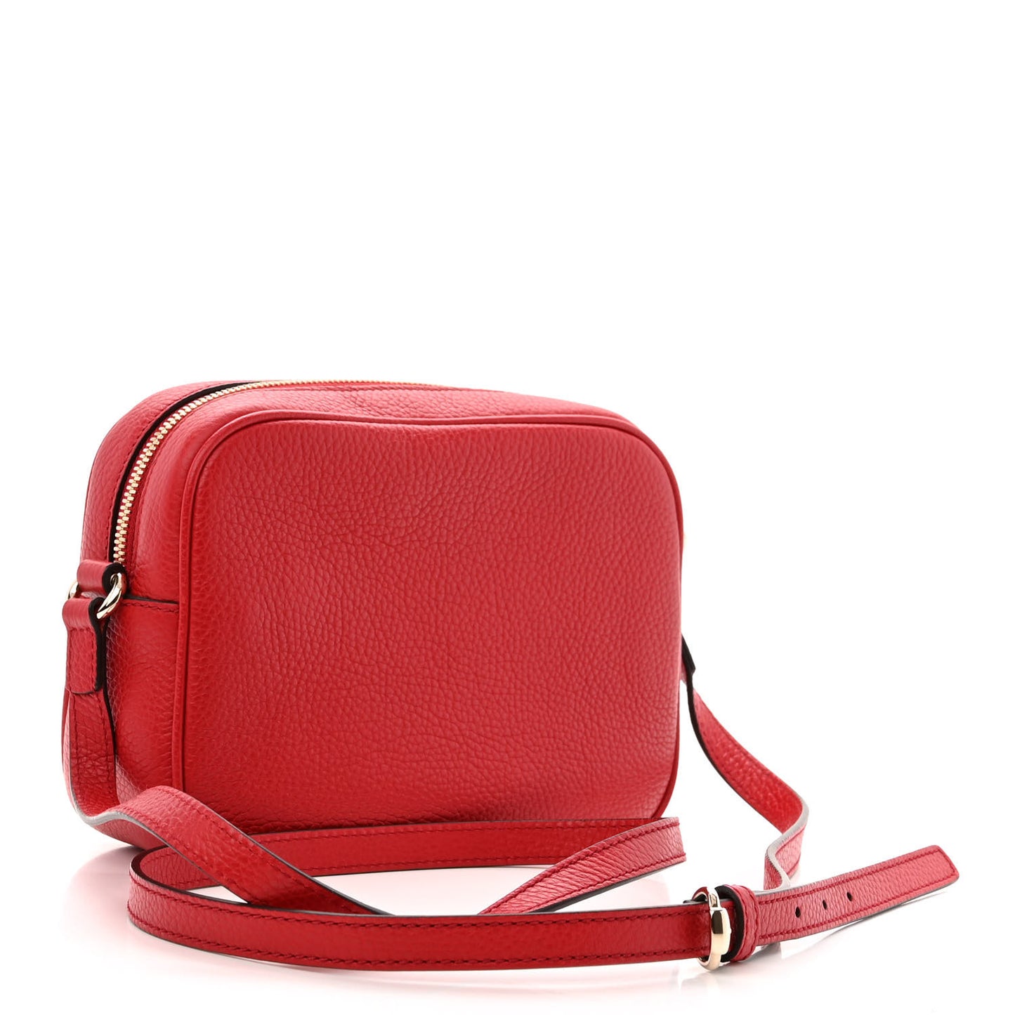 Pebbled Calfskin Small Soho Disco Bag Tabasco Red