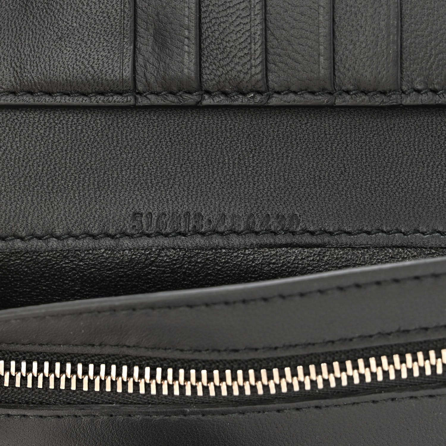 Alexander McQueen Metallic Calfskin Skull French Wallet Gold 7 of 10