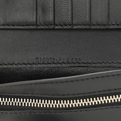 Alexander McQueen Metallic Calfskin Skull French Wallet Gold 7 of 10