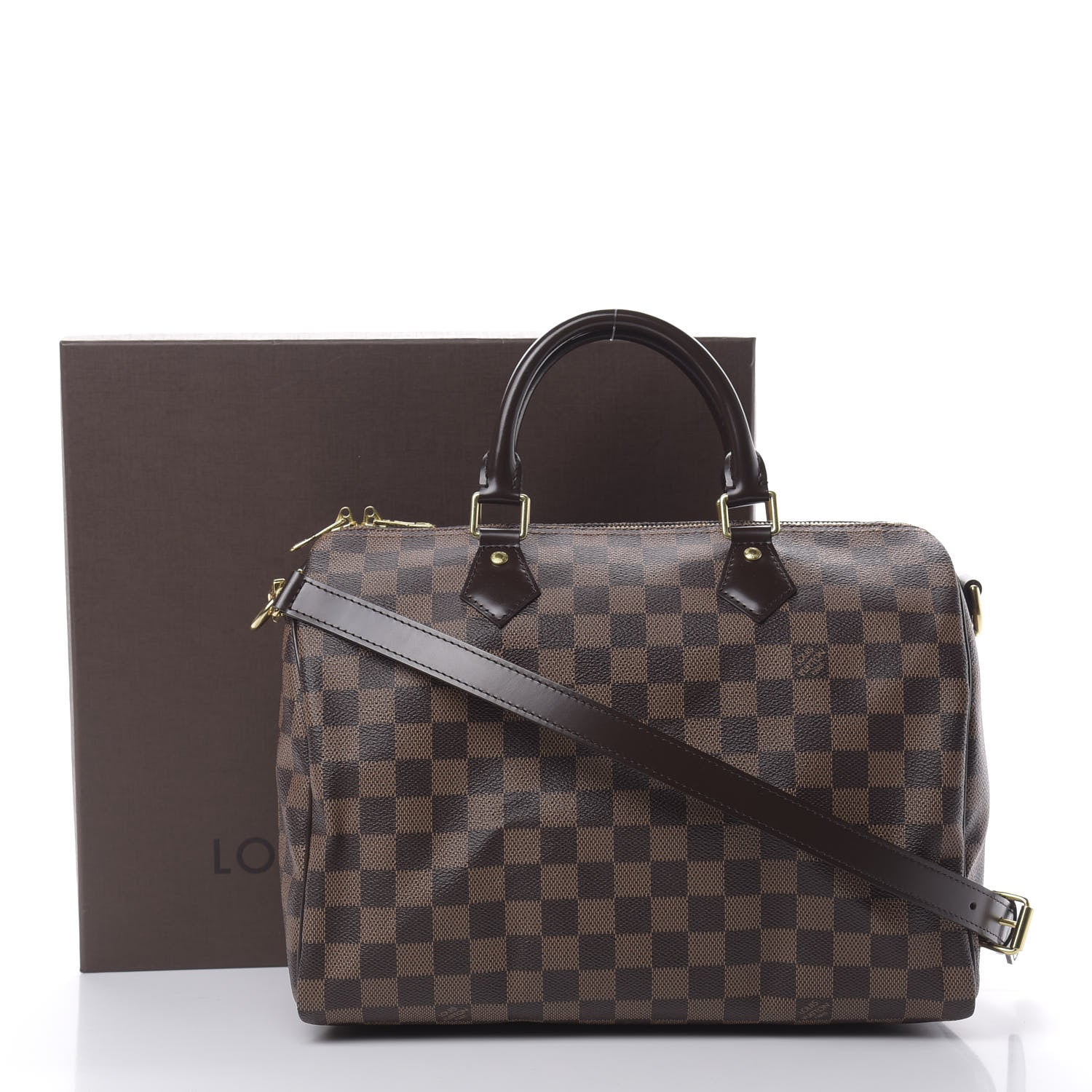Louis Vuitton Damier Ebene Speedy Bandouliere 30 12 of 12