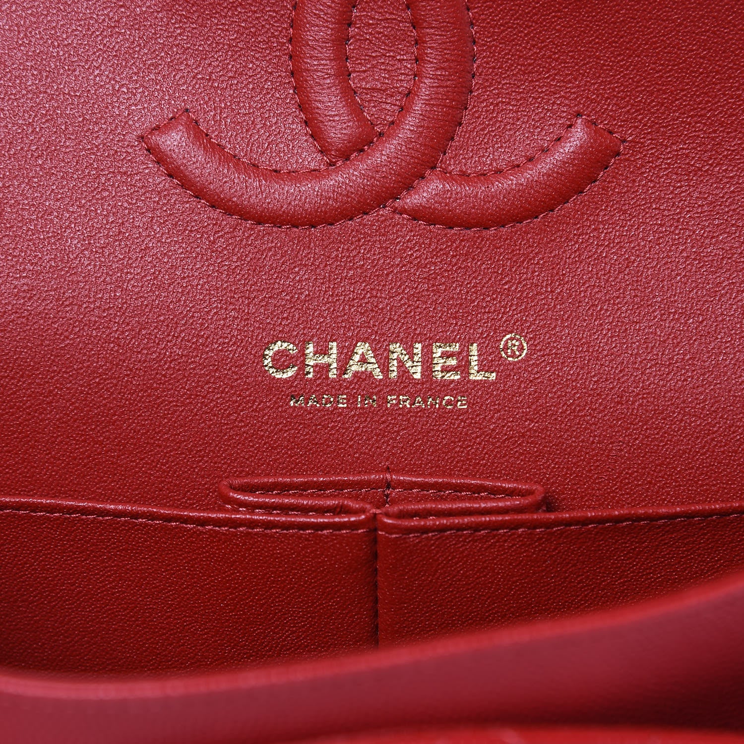 Chanel Caviar Quilted Medium Double Flap Red 6 of 13