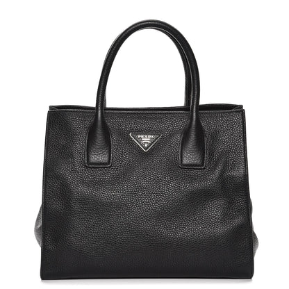 Prada Vitello Daino Tote Nero Black 1 of 8
