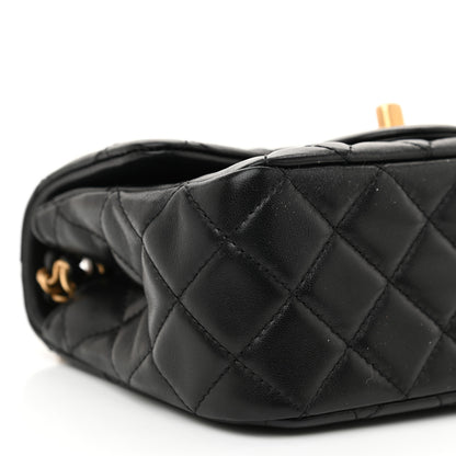 Chanel Lambskin Quilted Mini Pearl Crush Flap Black 8 of 10