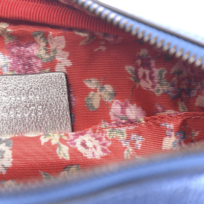 Gucci Laminated Nappa Trapuntata Small Zumi Shoulder Bag Rosso Marine Argento 7 of 10