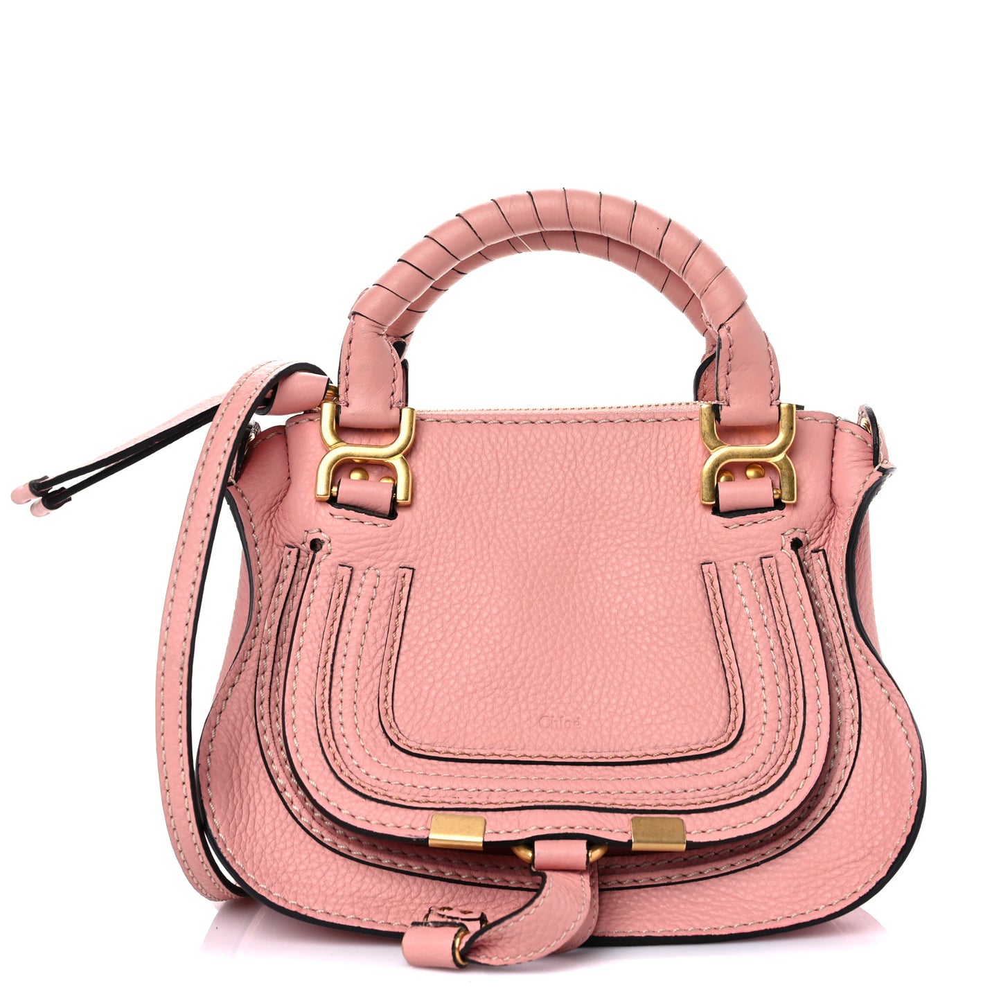 Calfskin Mini Marcie Satchel Waterlily