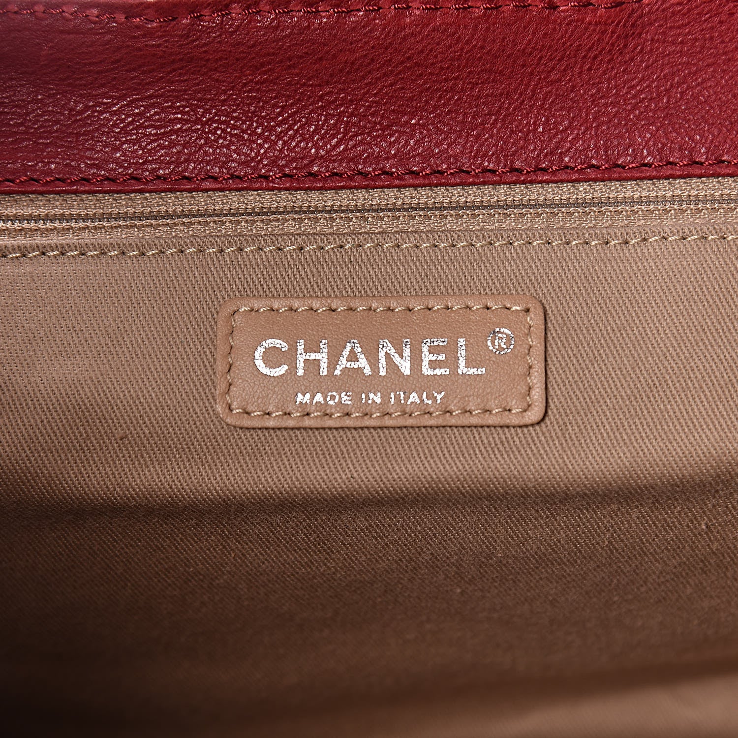 Chanel Calfskin Diamond Stitch Accordion Flap Light Bordeaux 6 of 10