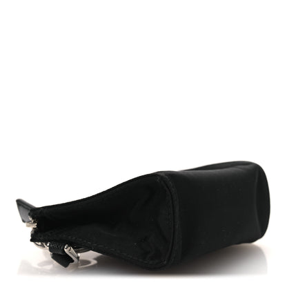 Prada Tessuto Nylon Triangle Mini Key Chain Pouch Black 4 of 8