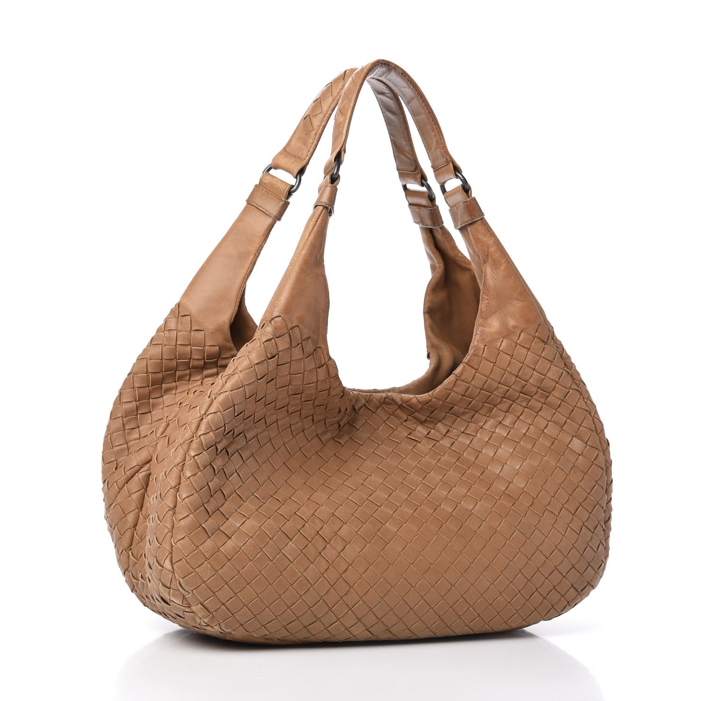 Nappa Intrecciato Medium Campana Camel