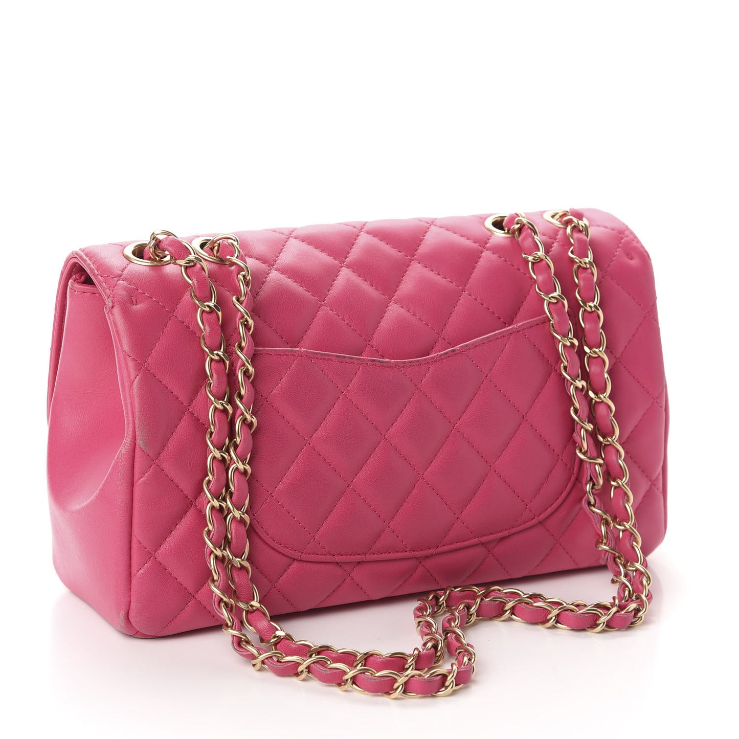 Lambskin Quilted Medium Mademoiselle Chic Flap Pink
