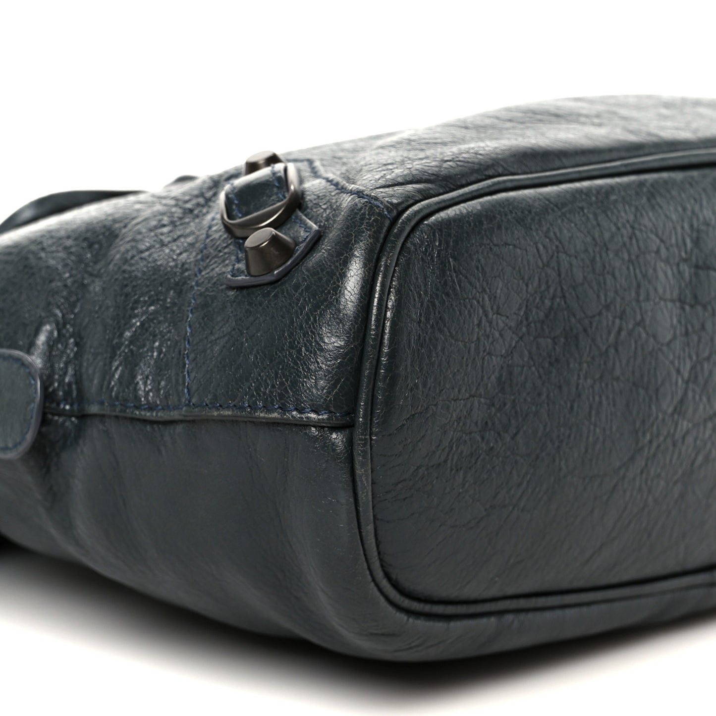 Agneau Classic Hardware Bowling Bag Anthracite