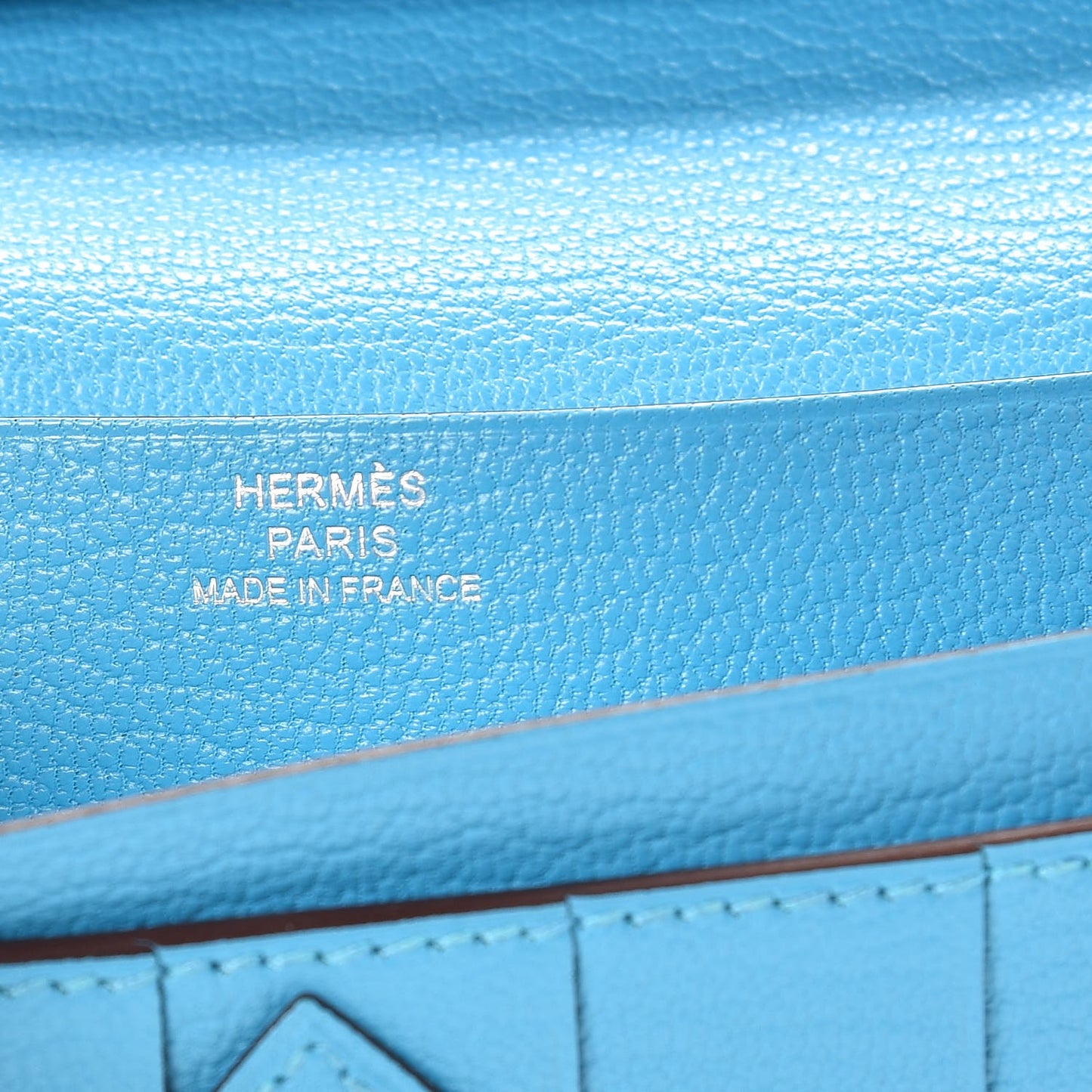 Chevre Mysore Bearn Gusset Wallet Bleu Azteque