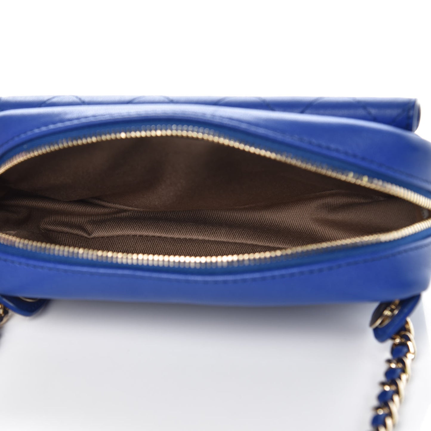 Lambskin Quilted Casual Trip Waist Belt Bag Blue