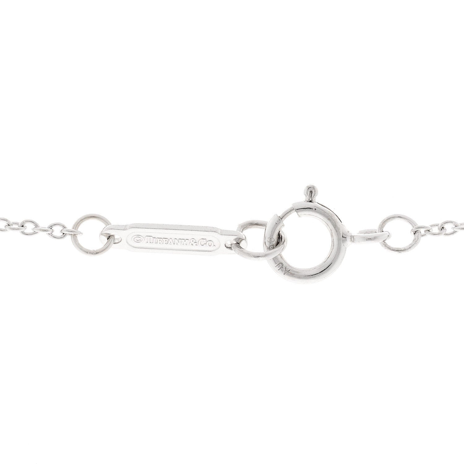 Tiffany 18K White Gold Diamond Metro Cross Pendant Necklace 5 of 6