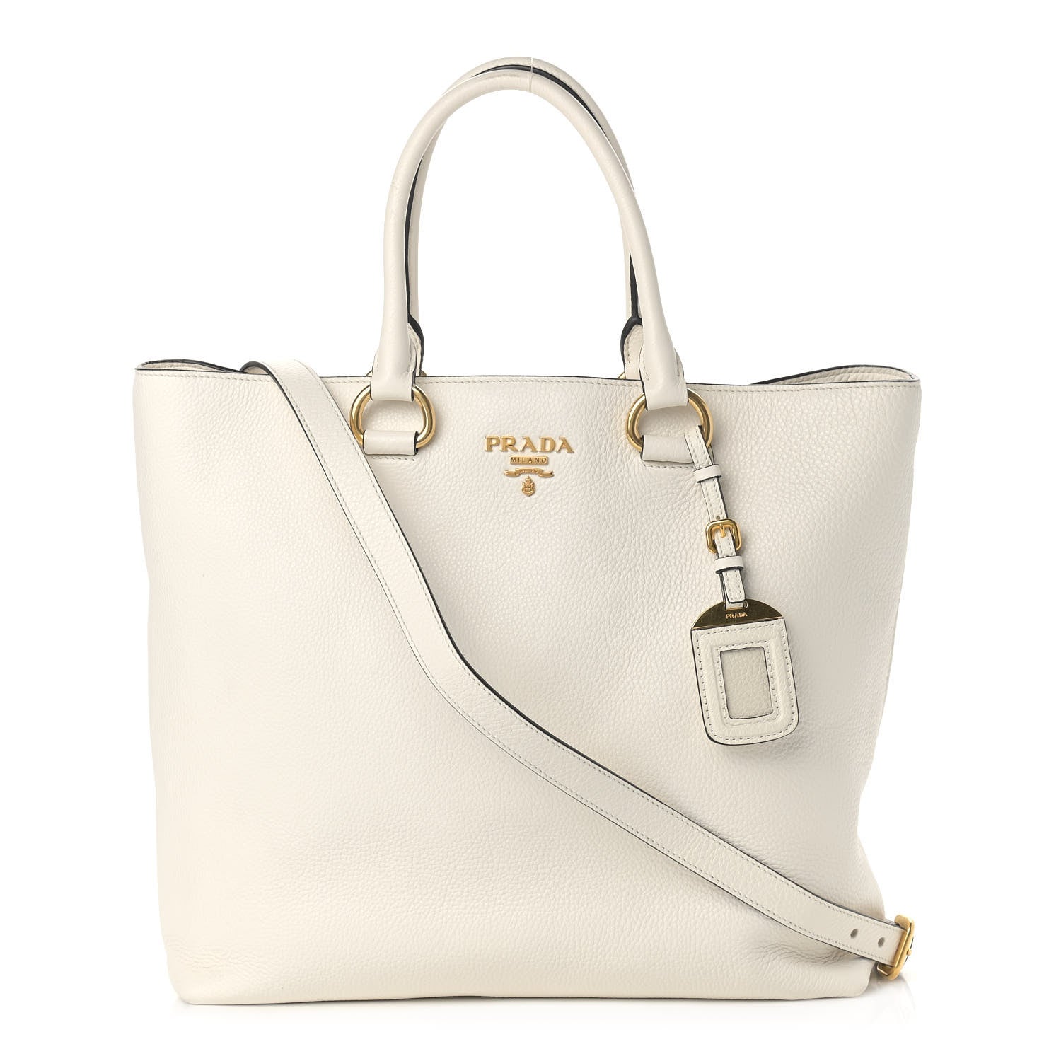 Prada Vitello Daino Tote Talco 1 of 11