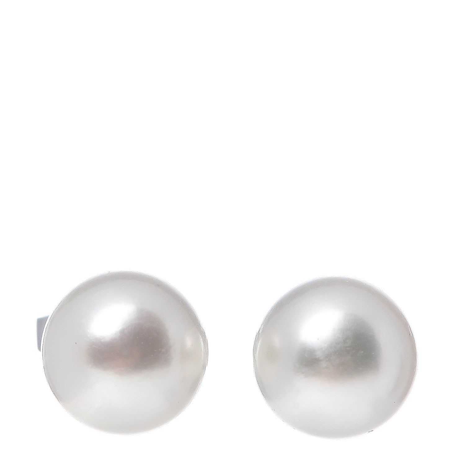 Mikimoto 18K White Gold Akoya Pearl 7mm Stud Earrings 1 of 4