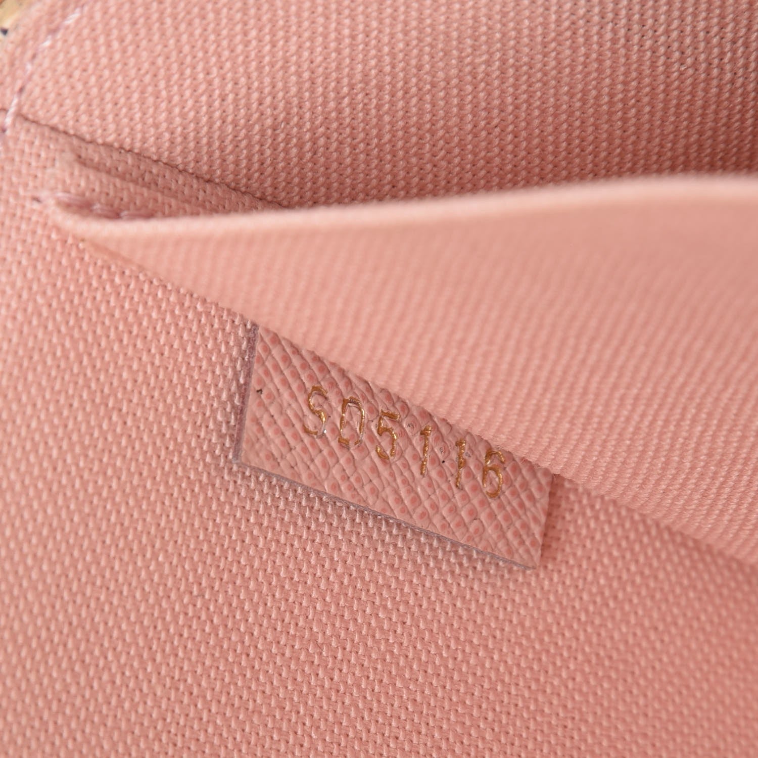 Louis Vuitton Damier Azur Pochette Felicie Chain Wallet Rose Ballerine 8 of 8